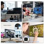 Suprlipy Écran Tactile TFT LED de 21,5 Pouces FHD1920 x 1080 16:9 Prend en Charge HDMI VGA AV USB BNC écran Tactile capacitif 10