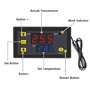 GERUI Lot de 2 régulateurs de température numériques W3230 20 A DC 12 V - Thermostat numérique - 50-120 °C - Avec sonde NTC 10 K
