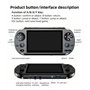TAQY 4,3 Pouces Double Joystick Console de Jeux Vidéo 2000 Jeux Intégrés Plusieurs Simulateurs Prise en Charge MP4/TV Out Consol