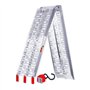 EINFEBEN 1 rampe de chargement pliable en aluminium - 340 kg - Pour moto ou mobylette.