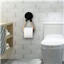 Porte-rouleau de papier toilette rétro en corde de chanvre sans perforation - Fixation murale - Décoration de salle de bain - Ac