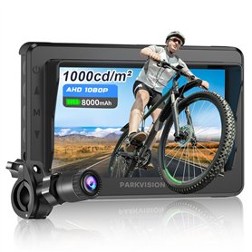 PARKVISION Rétroviseur de vélo avec protection anti-éblouissement - Caméra de recul de vélo avec écran réel 4