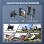 PARKVISION Rétroviseur de vélo avec protection anti-éblouissement - Caméra de recul de vélo avec écran réel 4,3" AHD 1080P - Pin