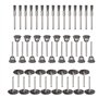Lot de 90 brosses métalliques
