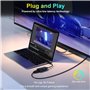 Rybozen Carte de Capture vidéo USB 2.0 HDMI HD 1080P Diffusion en Direct pour l'enregistrement de caméra de caméscope DVD, Enreg
