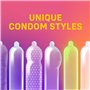 ONE® Mixed Pleasures Lot de 12 préservatifs | Six styles uniques | Végétalien, sans OGM, latex de caoutchouc naturel