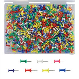 Lot de 700 punaises multicolores créatives et décoratives - Grandes punaises multicolores - Pour photos
