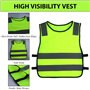EASYKEENECOM Lot de 9 gilets de sécurité pour enfants - Gilet de sécurité pour enfants - Gilet réfléchissant pour enfants - Pour