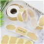 Lot de 300 étiquettes autocollantes pour écrire des confitures, étiquettes adhésives avec papier kraft, étiquettes à épices, 50 