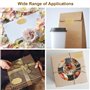 Lot de 300 étiquettes autocollantes pour écrire des confitures, étiquettes adhésives avec papier kraft, étiquettes à épices, 50 