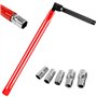 WANDGU Clé de robinet - Clé de robinet - Clé de robinet - Qualité acier - Pince pour robinetterie - 8-12 mm - Clé de robinet - J