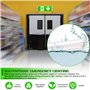 WIYETY Panneau de sortie de secours LED professionnel avec éclairage de secours à batterie | Panneau de sortie de secours étanch