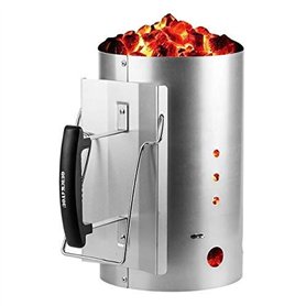 Quick4You Démarreur de Charbon de Bois pour Barbecue à démarrage Rapide avec poignée de sécurité