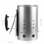 Quick4You Démarreur de Charbon de Bois pour Barbecue à démarrage Rapide avec poignée de sécurité
