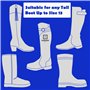 Long sac de rangement résistant à l'eau pour bottes et chaussures - Solution de rangement parfaite pour les chaussures de footba