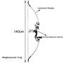 Huntingdoor 55" Arc et Flèche Set Adulte 40lbs Takedown Arc Recurve Kit Tir à l'arc Arc de Chasse avec Accessoires Arc Long en M