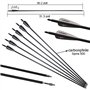 Huntingdoor 55" Arc et Flèche Set Adulte 40lbs Takedown Arc Recurve Kit Tir à l'arc Arc de Chasse avec Accessoires Arc Long en M