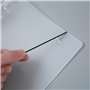 4 Pièces Couverture de Classeur A5 Transparent Couverture de Protection 6 Anneaux Papier Rechargeable A5 Classeur Couverture Pla