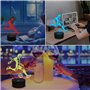 FULLOSUN Soccer Night Light, 3D Optical Illusion Lamp for Soccer Fan, Idea Birthday Xmas Gifts for Sport Fan Boys Girls with Rem
