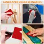 Tiusixsy 24 pcs Éponge de Ponçage, Polissage Grain 180-3000, Cale a Poncer Kit Papier Abrasif Sec et Humide pour Modèle de Const
