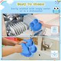 Alyvisun Hibou Assiette Ventouse pour Bébé, Bol Bebe en Silicone avec 3 Cuillère Fourchette Vaisselle Ventouses Enfant Plaque Co