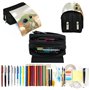 Sac à Crayons-Tomicy Trousse de crayons grande capacité Fournitures Scolaires Papeterie Trousse à Crayons Unisexe Trousses De To