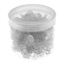 OTOTEC Lot de 200 épingles torsadées en plastique transparent avec boîte de rangement pour couvertures, napperons et jupes de li