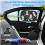 Cirulli Cirulli Lot de 2 Pare Soleil Voiture bébé avec Protection UV,Pare Soleil Arriere Voiture 52 * 31cm,Adsorption de Film él