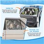 Cirulli Cirulli Lot de 2 Pare Soleil Voiture bébé avec Protection UV,Pare Soleil Arriere Voiture 52 * 31cm,Adsorption de Film él