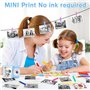 Appareil Photo Numérique Instantané, avec Papier d'impression & Carte TF 32G, Caméra Vidéo avec Stylos Colorés pour Le Bricolage