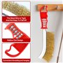 RDDAIPE 6pc Brosse Metallique, Brosse Metallique a Main, Brosse Métallique: Acier Inoxydable+Acier au Carbone+Laiton+Nylon, pour