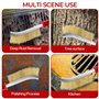 RDDAIPE 6pc Brosse Metallique, Brosse Metallique a Main, Brosse Métallique: Acier Inoxydable+Acier au Carbone+Laiton+Nylon, pour