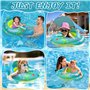 ZPQAODI Bouée de natation pour enfants, aide à la natation pour enfants, siège de sécurité de piscine avec pistolet à eau et toi