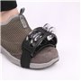 YKKJ Tambourin à Pied,Foot Tambourin Instrument de Musique à Percussion avec Métal Cloche pour Bras et Pieds (Noir, 1pc)