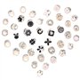 Dzmuero Broche Femme Vetement Bouton Pins Broche de Perles pour Les Boutons de Broche de Chemise pour Femmes
