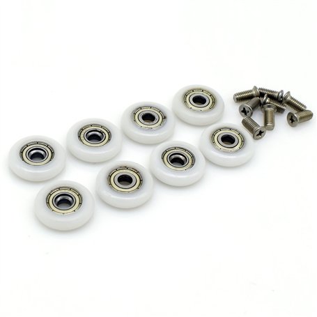 Roulettes pour porte de douche diamètre 23 mm