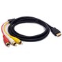 1.5 m HDMI mâle vers 3 RCA câble adaptateur AV Audio Vidéo extension de code pour TV HDTV DVD 1080p M/M Converter connecteur pla
