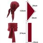 LEOEASIY Foulard de pirate - Accessoire de pirate pour femme - Bandeau de pirate - Ceinture de taille - Crâne de pirate - Convie