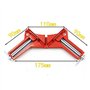 Itian 4PCS Alliage d'angle Droit à Angle Droit de 90 Degrés Picture Picture Frame Corner