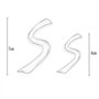QIDIAN -Badge d’emblème de lettre de voiture Autocollants pour Cooper S ONE JCW F54 F55 F56 F57 F60 R56 R57 R58 R59 R60 R61 Club