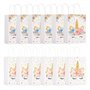 Sac Cadeau Licorne - 12 Pièces en Papier Kraft Réutilisable Avec Poignées pour Décorations de Fête D'anniversaire
