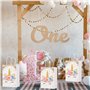 Sac Cadeau Licorne - 12 Pièces en Papier Kraft Réutilisable Avec Poignées pour Décorations de Fête D'anniversaire