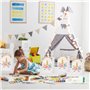 Sac Cadeau Licorne - 12 Pièces en Papier Kraft Réutilisable Avec Poignées pour Décorations de Fête D'anniversaire