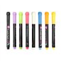 Tabanzhe Lot de 8 marqueurs à craie liquide effaçables à pointe fine pour tableau noir