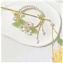Perles de feuilles en acrylique,100 pièces breloques transparentes en acrylique feuille verte Vert Transparent Acrylique Feuille