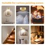 HASAIKA® Lumières murales pour cadres d'art, Eclairage Tableau LED Sans Fil, 2 Pièces Lampe Tableau sans Fil Rechargeable dimmab