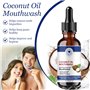 Bouche à l'huile de Noix de Coco pour les Dents, Bain de bouche Teeth Total Care,Extraction d'huile de Noix de Coco,Nettoyage Na