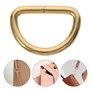Healifty 20pcs D Forme Anneaux En MéTal D Anneau Polyvalent D Anneau Accessoires Pour Bricolage Colliers De Chien Harnais Sangle