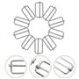 Boucles 30mm 20pcs boucles de rouleau coulissantes boucle de ceinture coulissante connexion courroie de rouleau de réglable pour