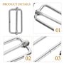 Boucles 30mm 20pcs boucles de rouleau coulissantes boucle de ceinture coulissante connexion courroie de rouleau de réglable pour